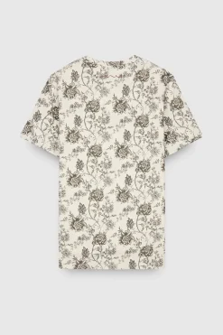 Teddy Smith T-shirt col rond manches courtes T-ANTONE MC MIDDLE WHITE/PRINT 1 Best