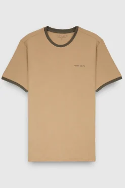Teddy Smith T-shirt col rond manches courtes THE TEE 2 R MC MOKA BEIGE MOKABEIGE Flash Sale