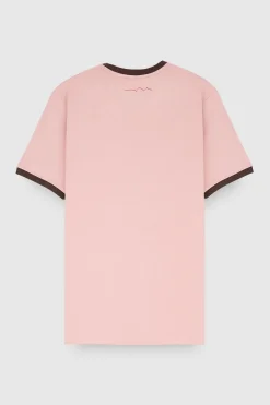 Teddy Smith T-shirt col rond manches courtes THE TEE 2 R MC WOOD ROSE WOODROSE Flash Sale