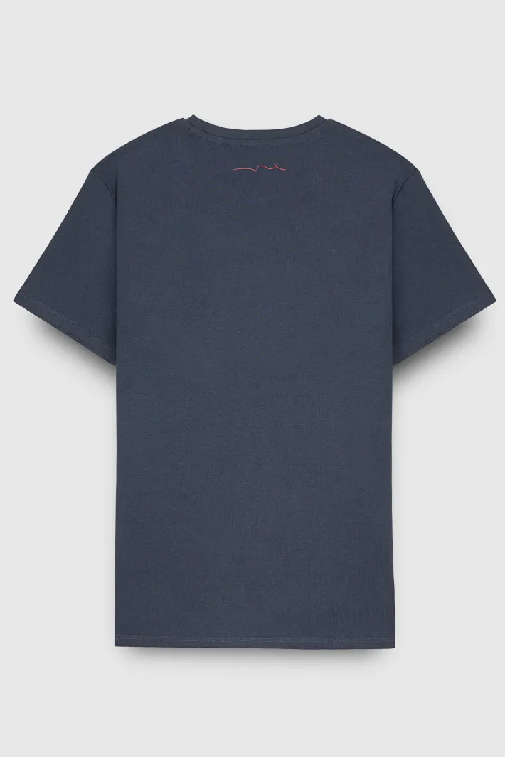 Teddy Smith T-shirt col rond manches courtes THE TEE 1 MC MINERAL INK MINERALINK New