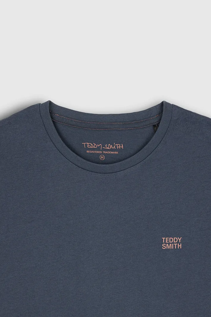 Teddy Smith T-shirt col rond manches courtes THE TEE 1 MC MINERAL INK MINERALINK New