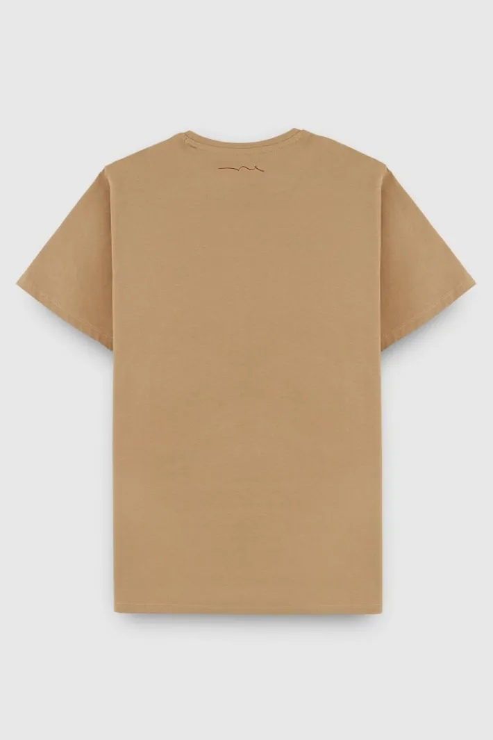 Teddy Smith T-shirt col rond manches courtes THE TEE 1 MC MOKA BEIGE MOKABEIGE Hot