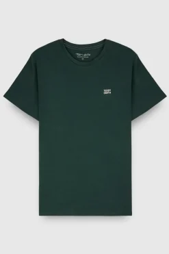 Teddy Smith T-shirt col rond manches courtes THE TEE 1 MC VERT SCARABE VERTSCARABE Clearance