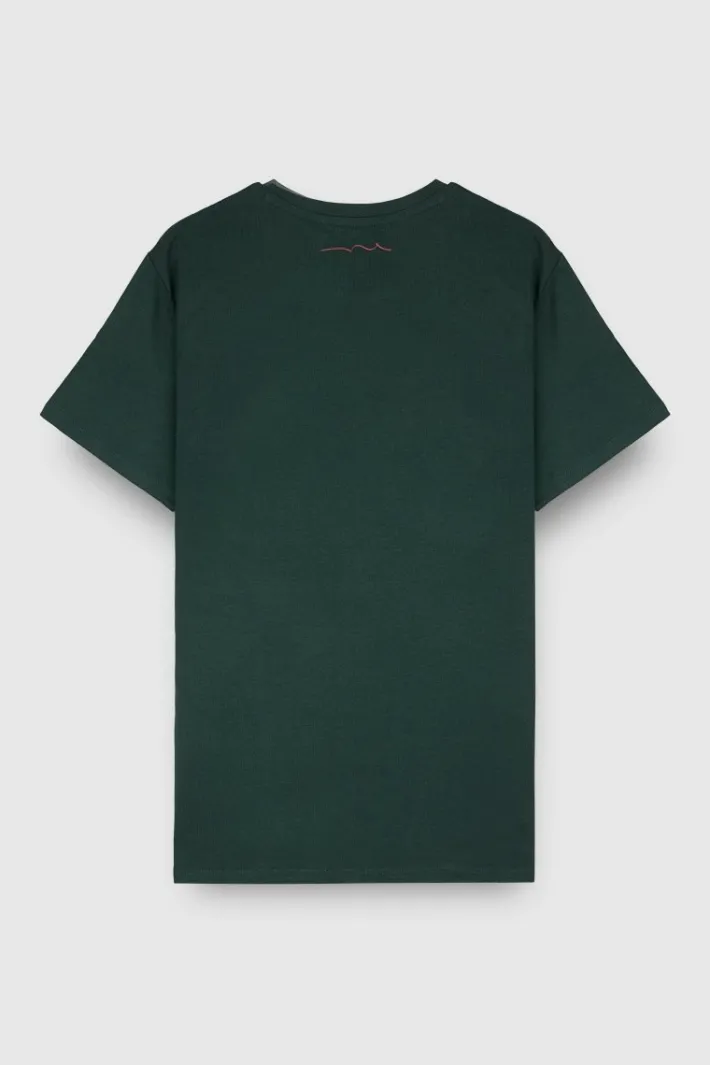 Teddy Smith T-shirt col rond manches courtes THE TEE 1 MC VERT SCARABE VERTSCARABE Clearance