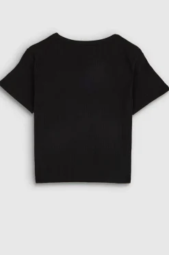 Teddy Smith T-shirt col rond manches courtes T-REMA MC RIB NOIR Online
