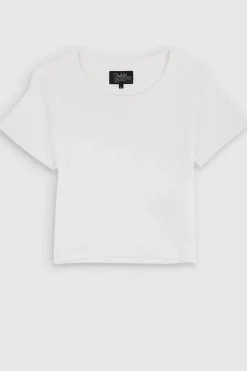 Teddy Smith T-shirt col rond manches courtes T-REMA MC RIB BLANC Online