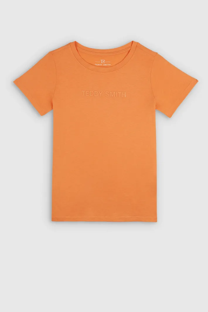 Teddy Smith T-shirt col rond NEW TICIA MC JR SWEET ABRICOT SWEETABRICOT Cheap
