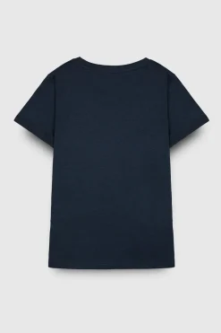 Teddy Smith T-shirt col rond NEW TICIA MC JR TOTAL NAVY/PRINT 1 TOTALNAVY/PRINT1 Store