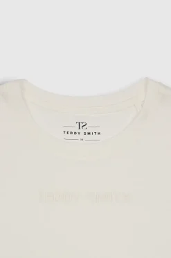 Teddy Smith T-shirt col rond NEW TICIA MC JR MIDDLE WHITE/PRINT 1 Best