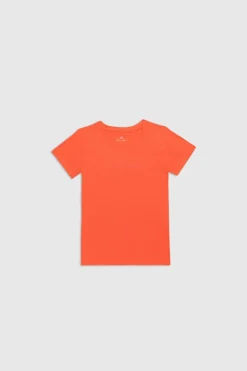 Teddy Smith T-shirt col rond NEW TICIA MC TANGERINE Cheap