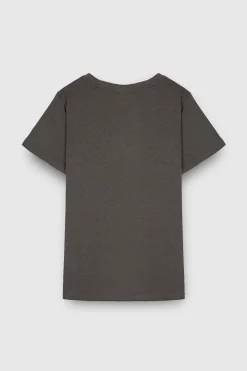 Teddy Smith T-shirt col rond NEW TICIA MC MINERAL KAKI MINERALKAKI Outlet