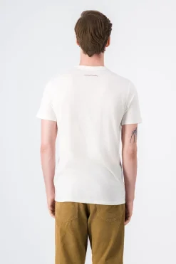 Teddy Smith T-shirt col rond SHAFFER MC MIDDLE WHITE MIDDLEWHITE New