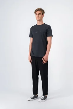 Teddy Smith T-shirt col rond SHAFFER MC MELANGE BLACK MELANGEBLACK Outlet