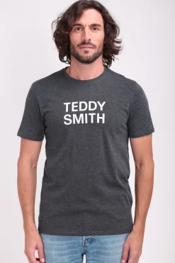 Teddy Smith T-shirt col rond TICLASS BASIC MC MELANGE BLACK/BLANC MELANGEBLACK/BLANC Cheap