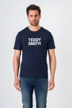 Teddy Smith T-shirt col rond TICLASS BASIC MC TOTAL NAVY TOTALNAVY Hot