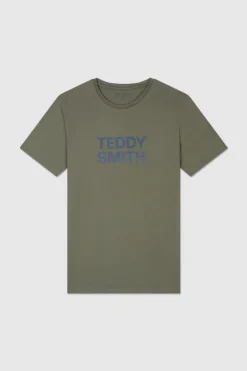 Teddy Smith T-shirt col rond TICLASS BASIC MC MILITARY KAKI MILITARYKAKI Store