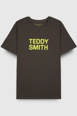 Teddy Smith T-shirt col rond TICLASS BASIC MC MINERAL KAKI MINERALKAKI Outlet