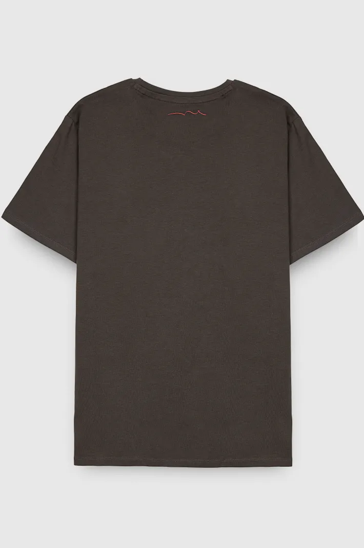 Teddy Smith T-shirt col rond TICLASS BASIC MC MINERAL KAKI MINERALKAKI Outlet