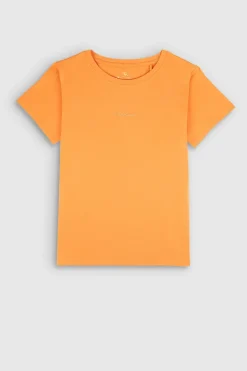 Teddy Smith T-shirt col rond T-RIBELLE MC SWEET ABRICOT SWEETABRICOT Outlet