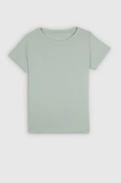 Teddy Smith T-shirt col rond T-SHANIA MC JR STONE MINT STONEMINT Best