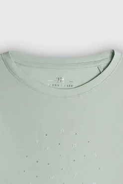 Teddy Smith T-shirt col rond T-SHANIA MC JR STONE MINT STONEMINT Best