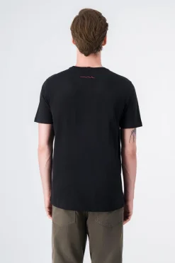 Teddy Smith T-shirt col rond T-SOY MC CHARBON Discount