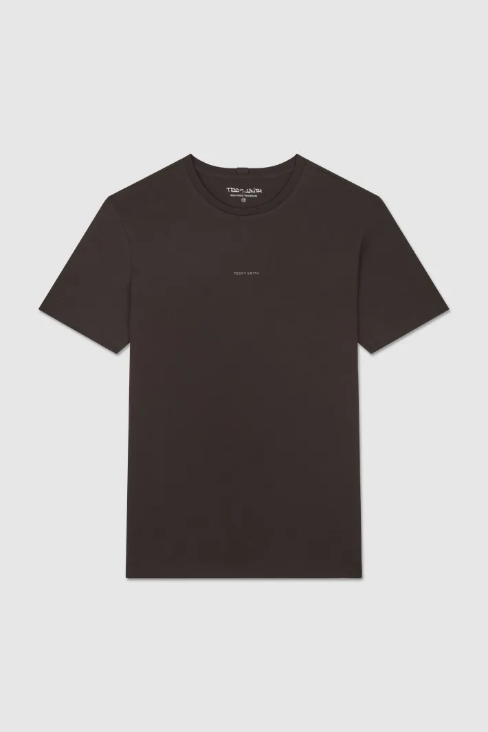 Teddy Smith T-shirt col rond T-SOY MC CHARBON Discount