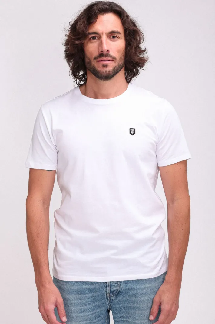 Teddy Smith T-shirt col rond T-TAHO BLANC Outlet