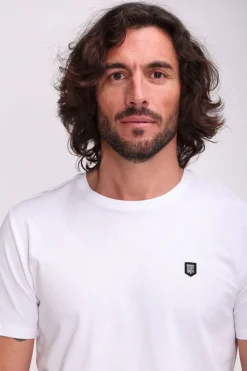 Teddy Smith T-shirt col rond T-TAHO BLANC Outlet