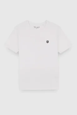 Teddy Smith T-shirt col rond T-TAHO BLANC Outlet