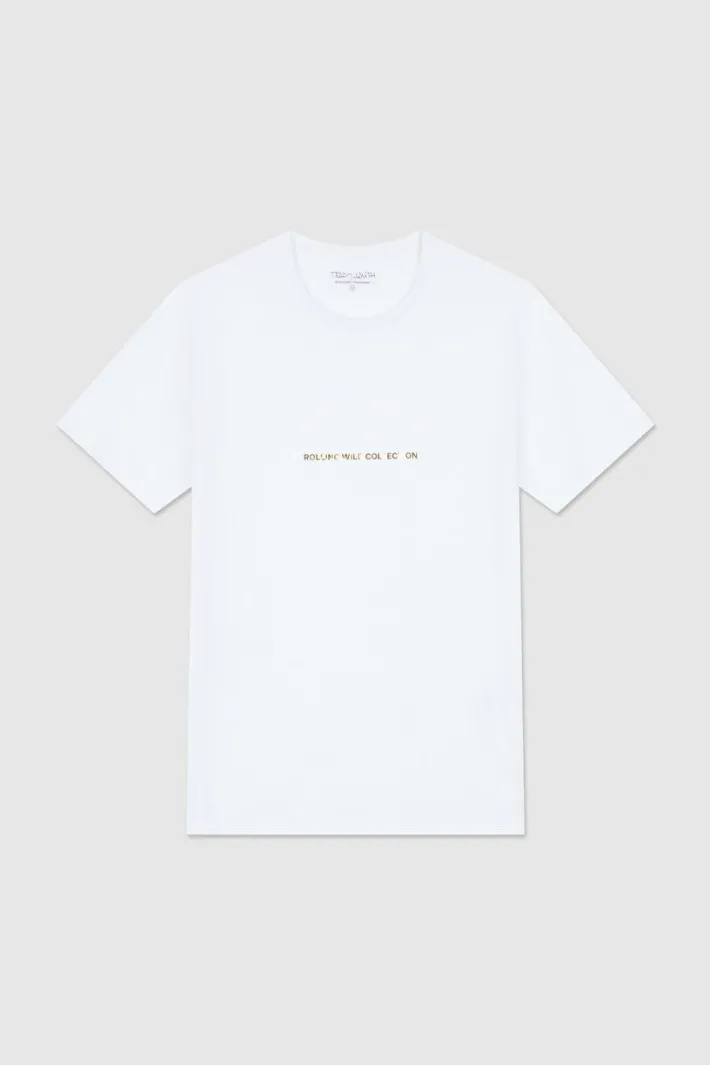 Teddy Smith T-shirt col rond WILD MC BLANC Outlet