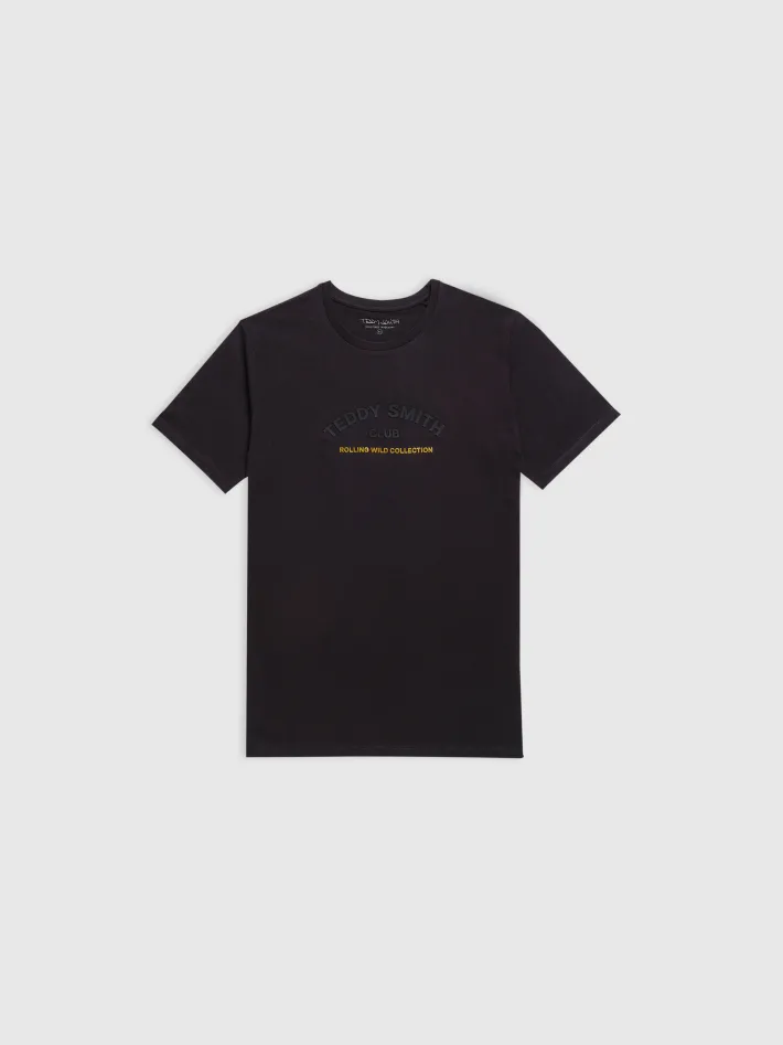 Teddy Smith T-shirt col rond WILD MC CHARBON Best