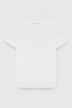 Teddy Smith T-shirt col V coupé bord franc T-GILDAS BLANC Sale