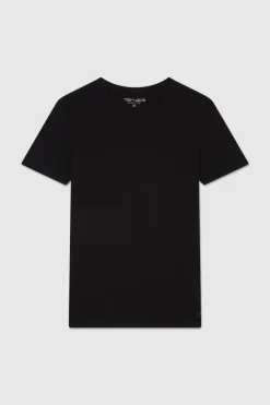 Teddy Smith T-shirt col V EDGE MC NOIR Clearance