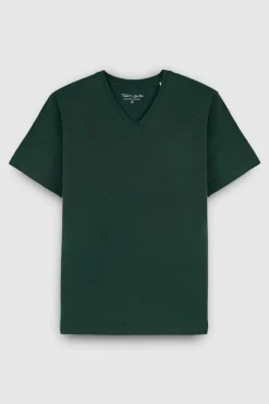 Teddy Smith T-shirt col V manches courtes TAWAX 2 MC VERT SCARABE VERTSCARABE Sale