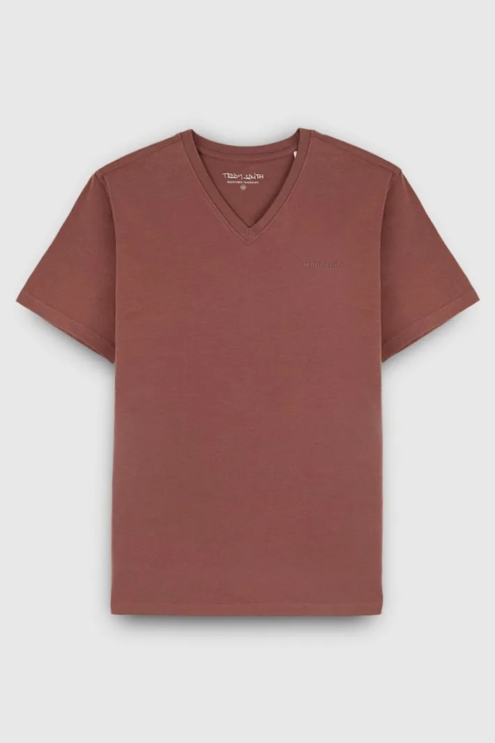 Teddy Smith T-shirt col V manches courtes TAWAX 2 MC DUSTY CANYON DUSTYCANYON Online