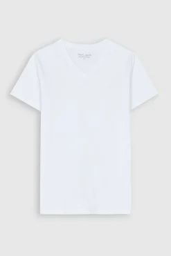 Teddy Smith T-shirt col V TAWAX MC BLANC Outlet
