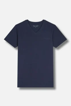 Teddy Smith T-shirt col V TAWAX MC US NAVY USNAVY Best