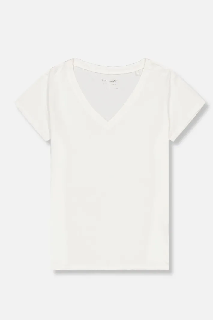 Teddy Smith T-shirt manches courtes T-MIA MC MIDDLE WHITE MIDDLEWHITE Clearance