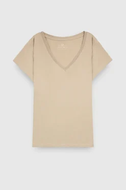 Teddy Smith T-shirt manches courtes T-MIA MC BEIGE Outlet