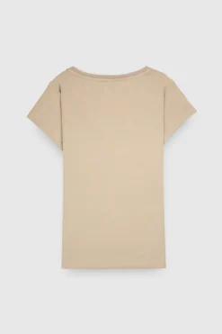 Teddy Smith T-shirt manches courtes T-MIA MC BEIGE Outlet