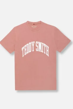 Teddy Smith T-shirt oversize col rond manches courtes T-EROL MC BOIS DE ROSE BOISDEROSE Fashion