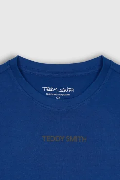 Teddy Smith T-shirt T-CALL MC JR BLEU GALAXIE BLEUGALAXIE Flash Sale
