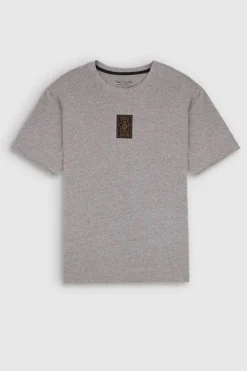 Teddy Smith T-shirt T-CALVER MC GRIS CHINE MOYEN Cheap
