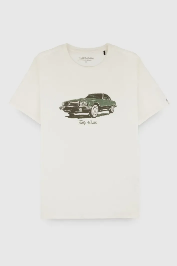 Teddy Smith T-shirt T-CARS MC MIDDLE WHITE 1 Store