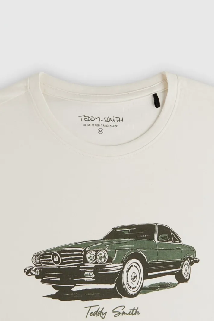 Teddy Smith T-shirt T-CARS MC MIDDLE WHITE 1 Store