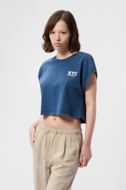 Teddy Smith T-shirt TEE OVER BLUE INK BLUEINK Fashion