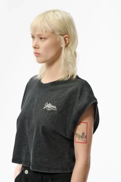 Teddy Smith T-shirt TEE OVER NOIR Cheap