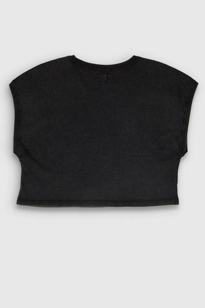 Teddy Smith T-shirt TEE OVER NOIR Cheap