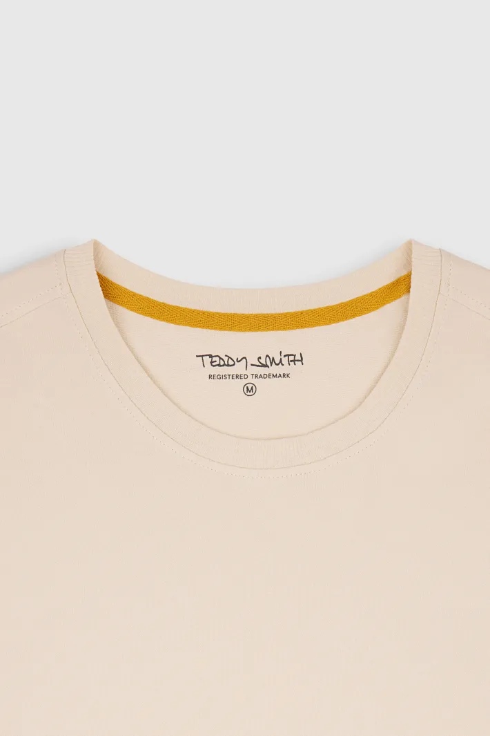 Teddy Smith T-shirt T-HANK MC CREAM Cheap